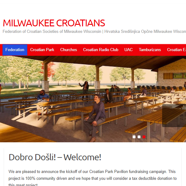 Croatian Organization in USA - Federation of Croatian Societies of Milwaukee Wisconsin
